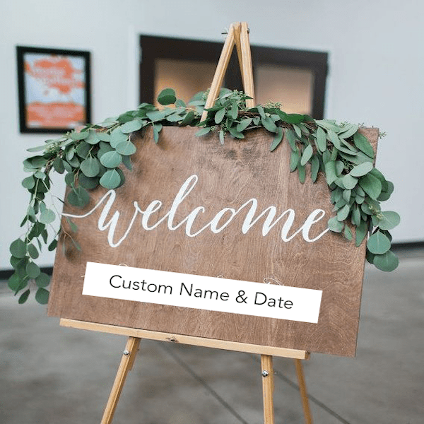 Custom Timber Welcome Sign