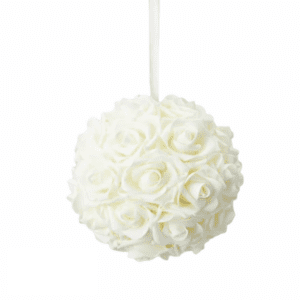 White Rose Kissing Ball