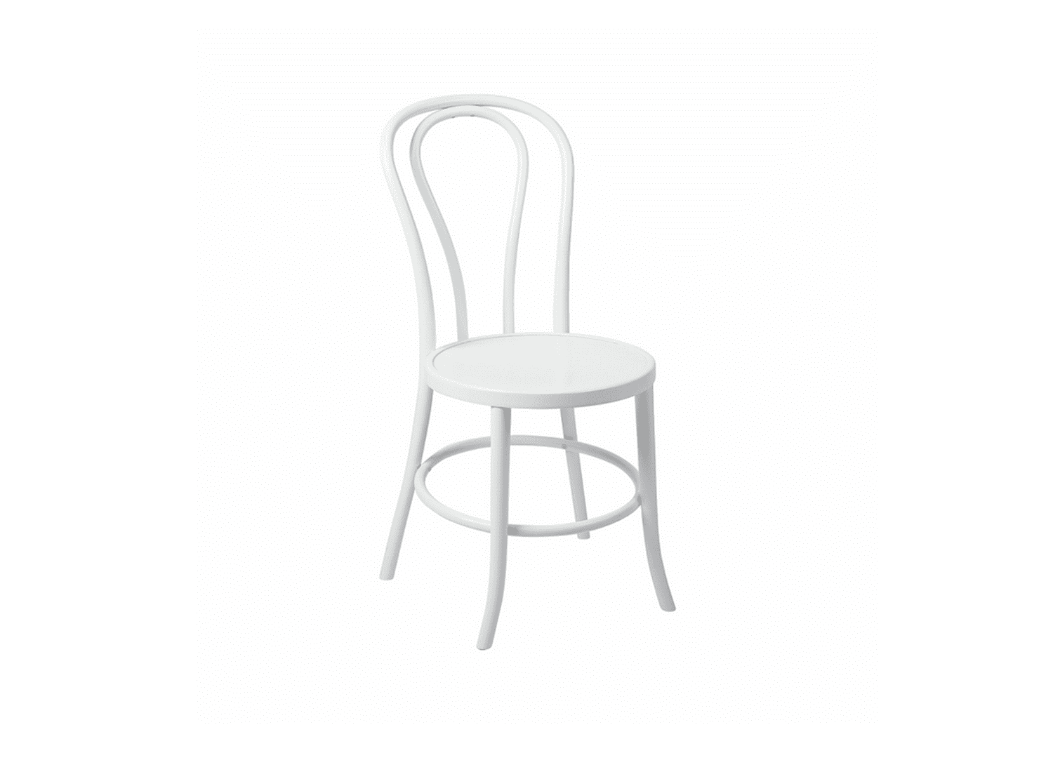 White Bentwood Chair