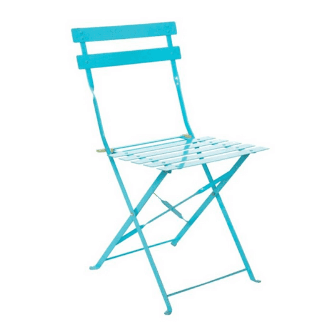 blue bistro chairs