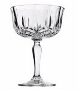 crystal coupe glass