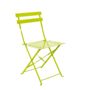 green bistro chairs