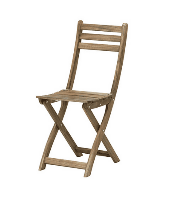 wooden bistro chairs