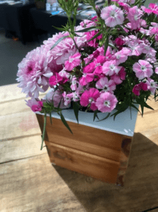 wooden flower box