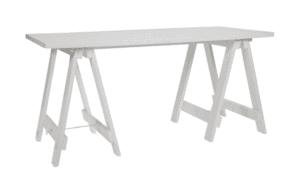 1200x720 White Trestle Table